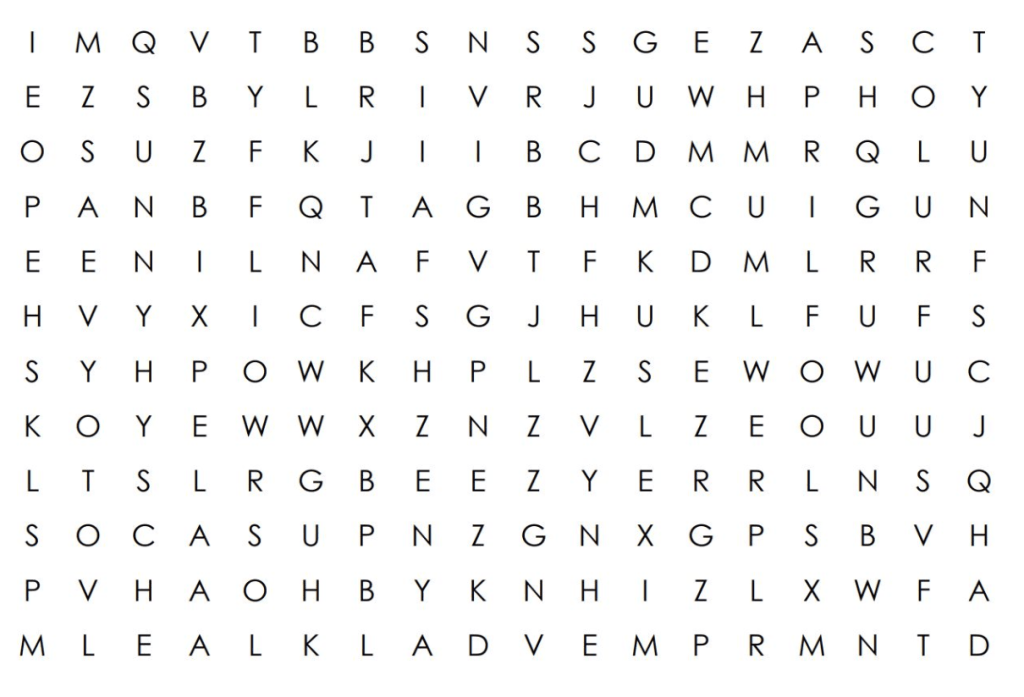 An Impossible Word Search (free and&nbsp;printable)